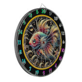Electric Betta Burst Dartboard Fun Dartscheibe (Vorderseite Links)