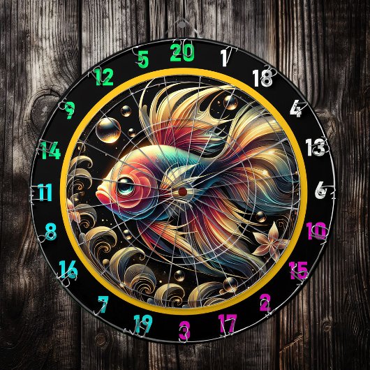 Electric Betta Burst Dartboard Fun Dartscheibe