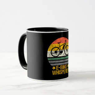 Electric Bike Bicycle Whisperer Retro Vintage Tasse