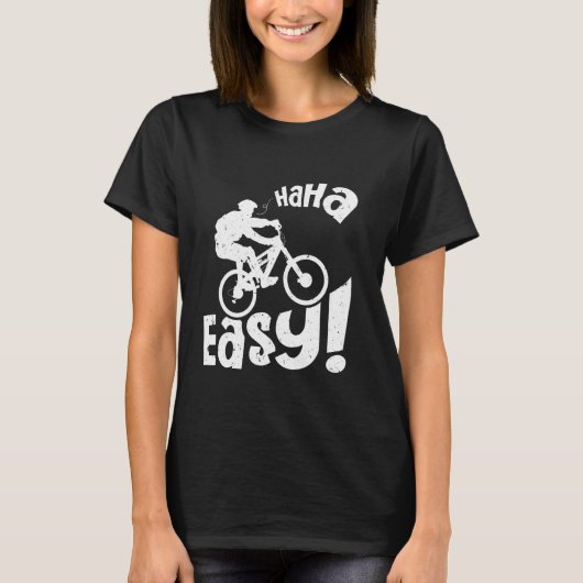 Electric Bike HA EASY E-Bike Funny EBike Rider T-Shirt (Vorderseite)