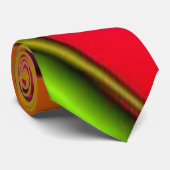 "Electric Blended Abstrakt" Moderne trendige Männe Krawatte (Gerollt)