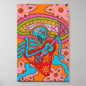 Electric Blood Rock Guitar Poster (Vorne)