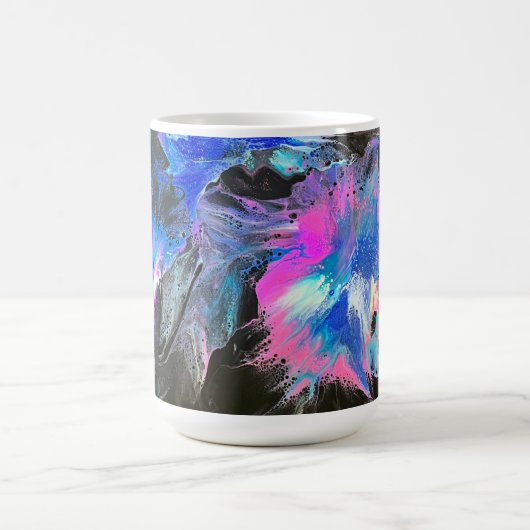Electric Bloom Abstract Coffee Mug Kaffeetasse (Mittel)