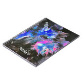 Electric Bloom Abstract Spiral-bound Notebook Notizblock (Linke Seite)