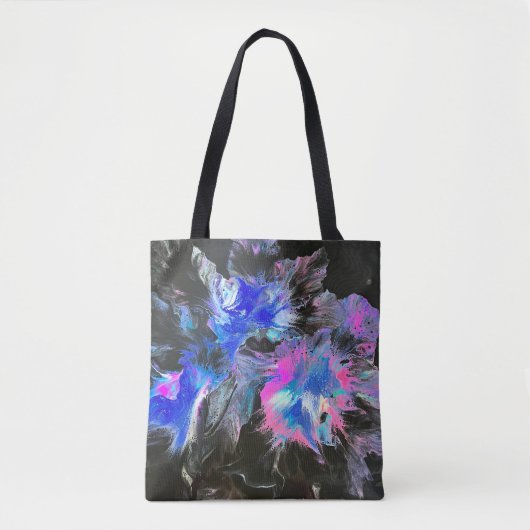 Electric Bloom Abstract Tote Bag Tasche (Vorderseite)