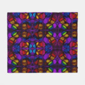 Electric Bloom Fleecedecke (Vorderseite (Horizontal))