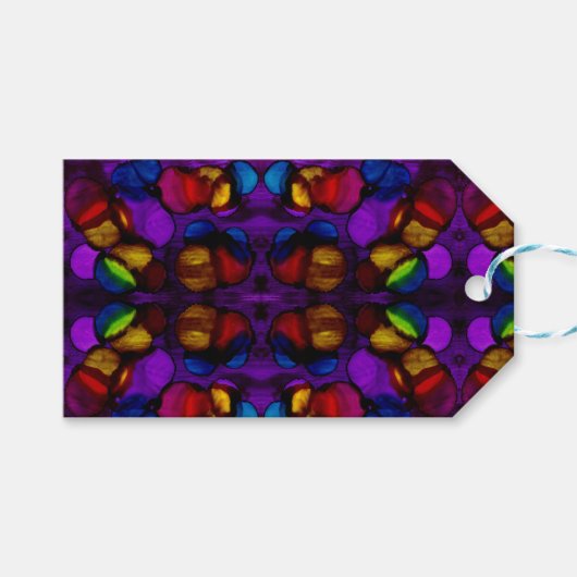 Electric Bloom Geschenkanhänger (Vorderseite (Horizontal))