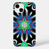 Electric Bloom Mandala Case-Mate iPhone Hülle (Rückseite)