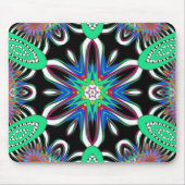 Electric Bloom Mandala Mousepad (Vorne)