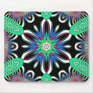 Electric Bloom Mandala Mousepad