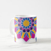 Electric Bloom Mandala Tasse (Vorderseite Links)