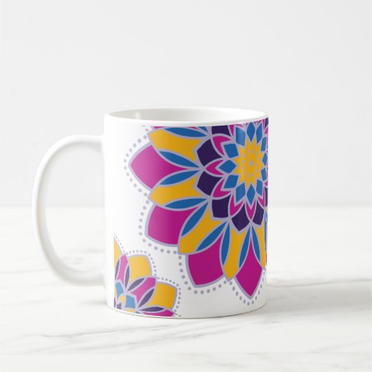 Electric Bloom Mandala Tasse (Links)