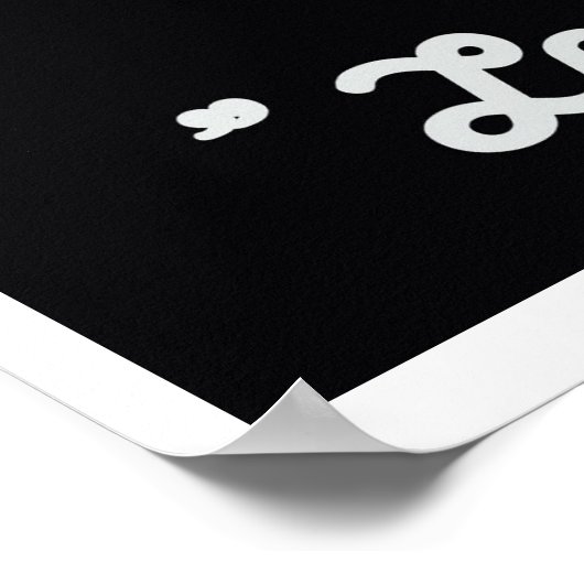 "Electric Bloom: Neon Liebe Symphony" Poster (Ecke)