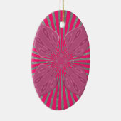 Electric Bloom Wings: Ein lebhafter Edgy und schön Keramikornament (Rechts)