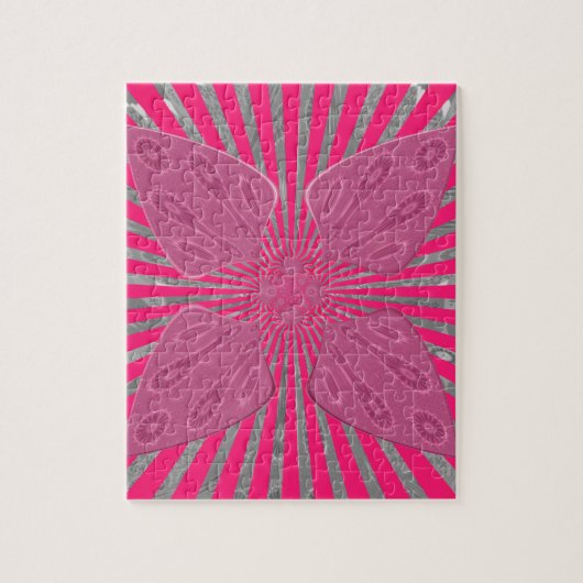 Electric Bloom Wings: Ein lebhafter Edgy und schön Puzzle (Vertikal)