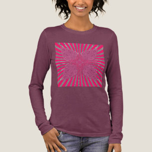 Electric Bloom Wings: Ein lebhafter Edgy und schön Tri-Blend Shirt