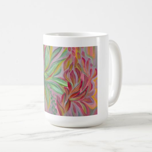 Electric Blooms Mug Kaffeetasse (VorderseiteRechts)