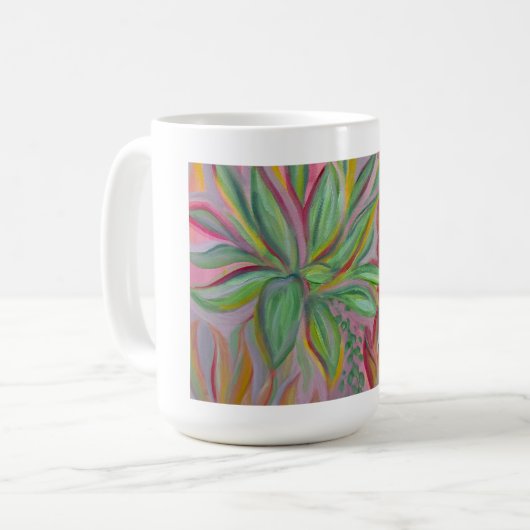 Electric Blooms Mug Kaffeetasse (Vorderseite Links)