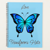Electric Blue Butterfly Planner Planer (Vorderseite)