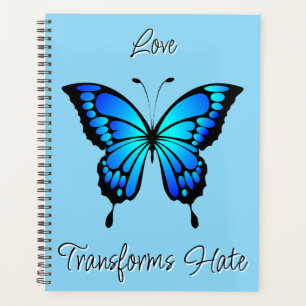Electric Blue Butterfly Planner Planer
