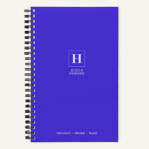 Electric Blue Classic Monogram Notizblock