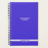 Electric Blue Classic Stripe Spiral Notebook Planer (Vorderseite)