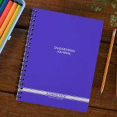 Electric Blue Classic Stripe Spiral Notebook Planer