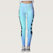 Electric Blue Color Active Sport Leggings (Vorderseite)