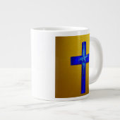Electric Blue Cross Tasse (Vorderseite Rechts)