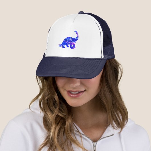 Electric Blue Dinosaurier Truckerkappe (Beispiel)