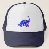 Electric Blue Dinosaurier Truckerkappe (Vorderseite)