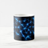 Electric Blue Energy Grid Mug | Futuristic Kaffeetasse (Mittel)