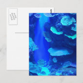 Electric Blue Fish Postcard Postkarte (Vorne/Hinten)
