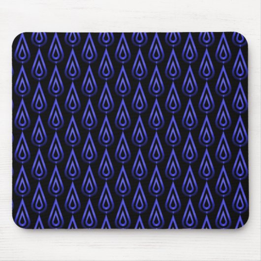Electric Blue Flickering Flames Mousepad (Vorne)