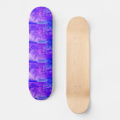 Electric Blue Forest Skateboard (Vorderseite)
