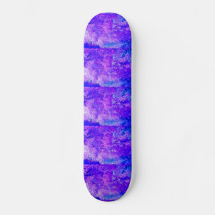 Electric Blue Forest Skateboard