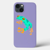 Electric Blue Frog Telefongehäuse - Lavendel Case-Mate iPhone Hülle (Rückseite)