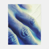 Electric Blue Hand Fleecedecke (Vorderseite)
