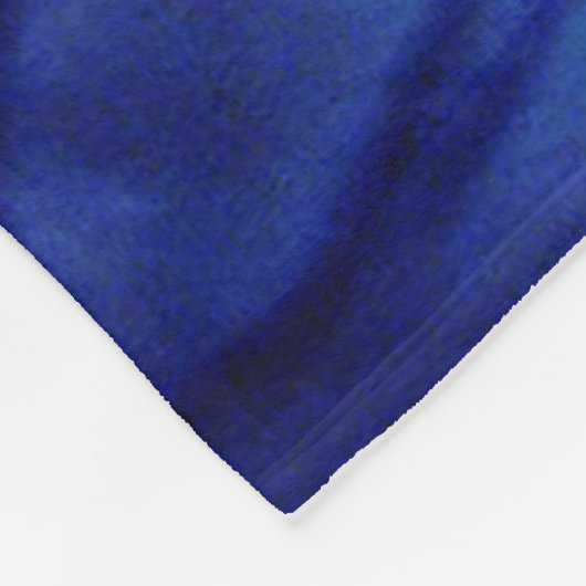 Electric Blue Hand Fleecedecke (Ecke)