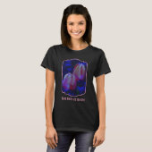 Electric Blue Hearts And Pink Tulips Personalized T-Shirt (Vorne ganz)