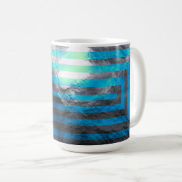 Electric Blue Labyrinth Kaffeetasse