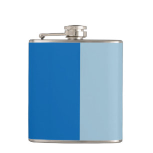 Electric Blue Lemonade und Aquamarine Duo Ton Flachmann