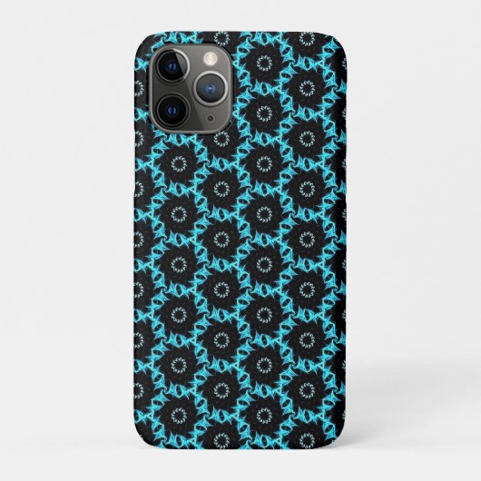 Electric Blue Mandala Case-Mate iPhone Hülle (Rückseite)