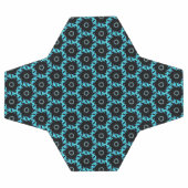 Electric Blue Mandala Fußball (Flach)