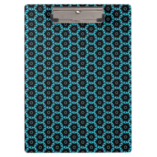 Electric Blue Mandala Klemmbrett