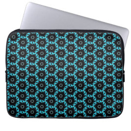 Electric Blue Mandala Laptopschutzhülle