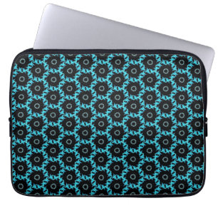 Electric Blue Mandala Laptopschutzhülle