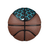 Electric Blue Mandala Mini Basketball (Rechts)