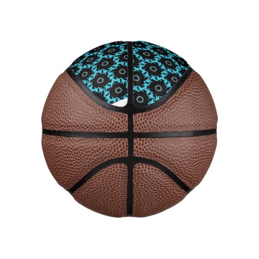 Electric Blue Mandala Mini Basketball (Rechts)