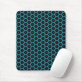 Electric Blue Mandala Mousepad (Mit Mouse)